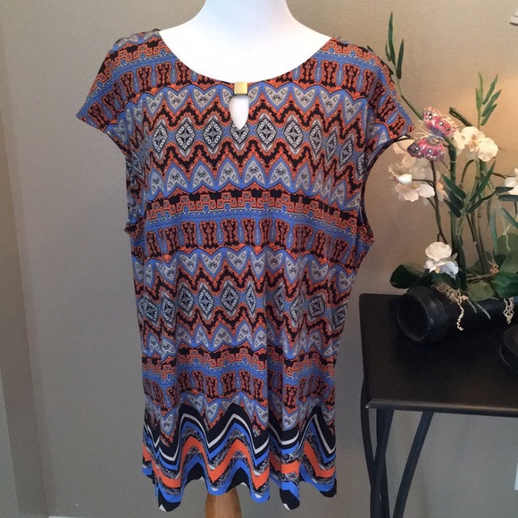 Nue Options Tops - Tunic 2X Cap Sleeve